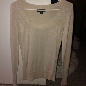 Pretty sparkly cream colored blouse